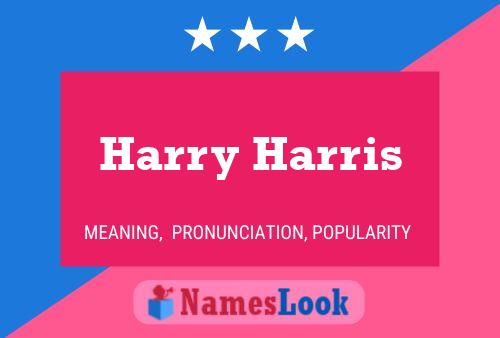 ملصق اسم Harry Harris