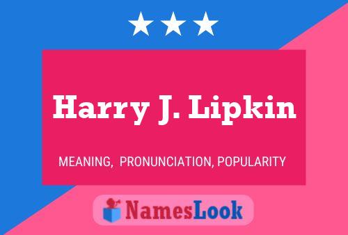 ملصق اسم Harry J. Lipkin