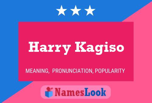 ملصق اسم Harry Kagiso