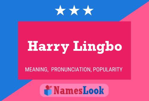 ملصق اسم Harry Lingbo