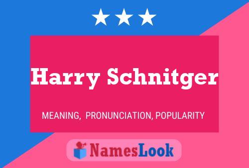 ملصق اسم Harry Schnitger