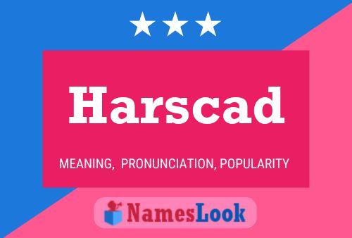 ملصق اسم Harscad