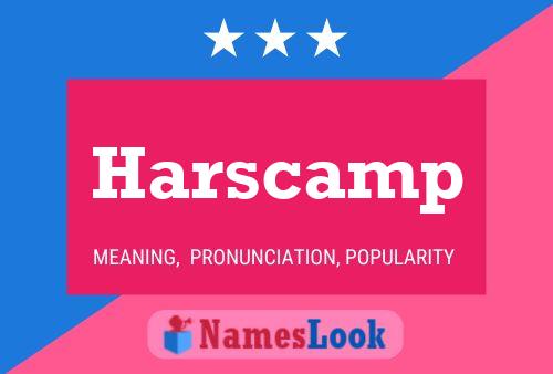 ملصق اسم Harscamp