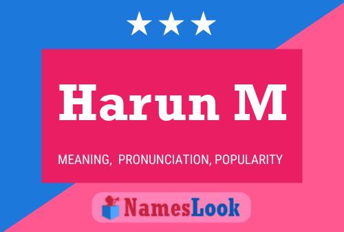 ملصق اسم Harun M