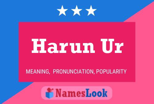 ملصق اسم Harun Ur