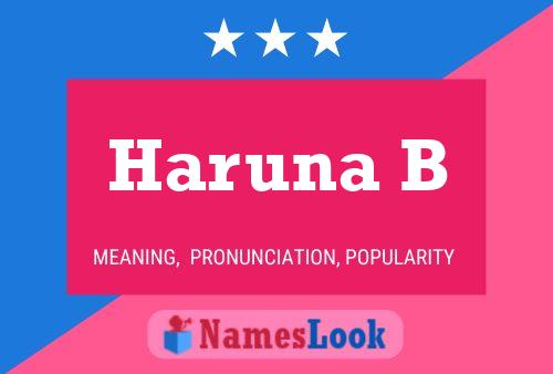 ملصق اسم Haruna B