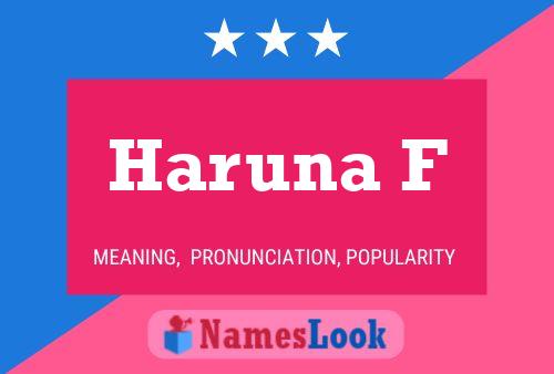 ملصق اسم Haruna F