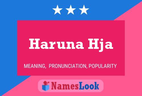 ملصق اسم Haruna Hja