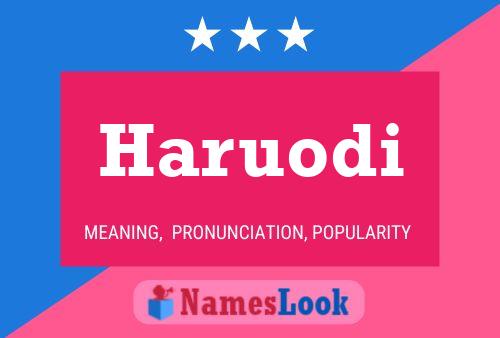 ملصق اسم Haruodi