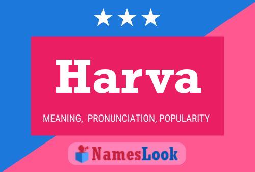 ملصق اسم Harva