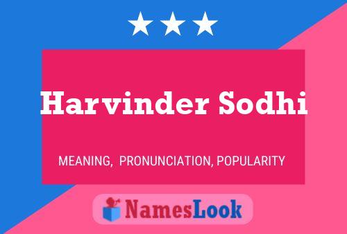 ملصق اسم Harvinder Sodhi