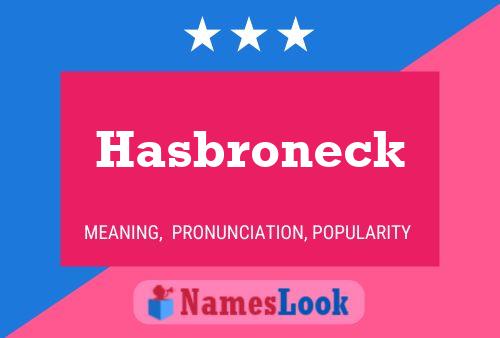 ملصق اسم Hasbroneck