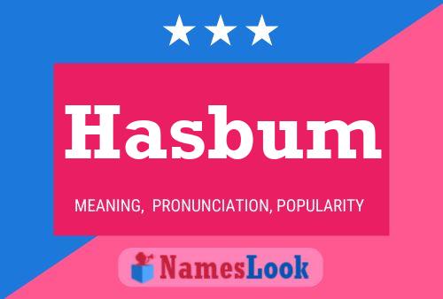 ملصق اسم Hasbum