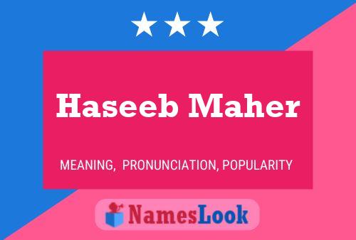 ملصق اسم Haseeb Maher