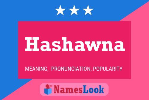 ملصق اسم Hashawna