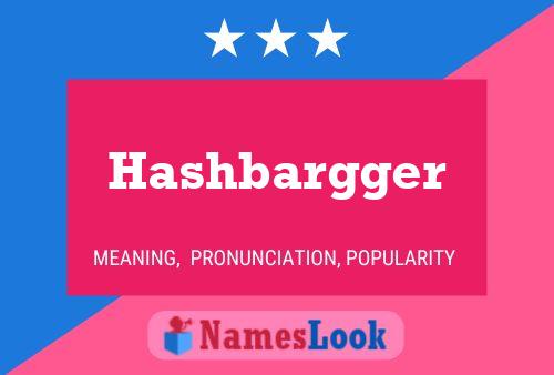 ملصق اسم Hashbargger