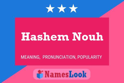 ملصق اسم Hashem Nouh