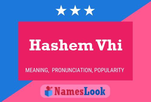 ملصق اسم Hashem Vhi