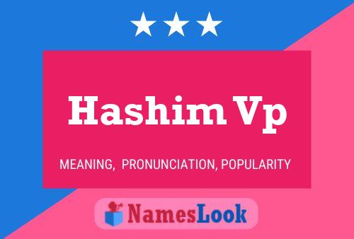 ملصق اسم Hashim Vp