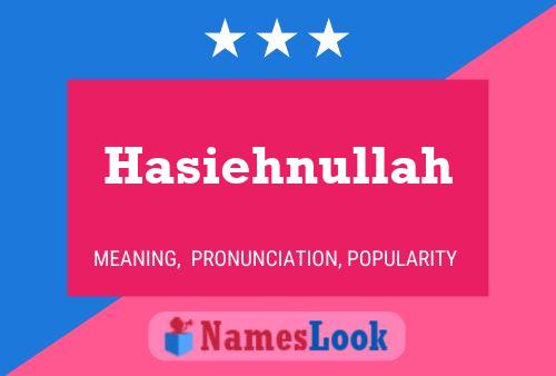 ملصق اسم Hasiehnullah