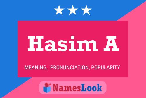 ملصق اسم Hasim A