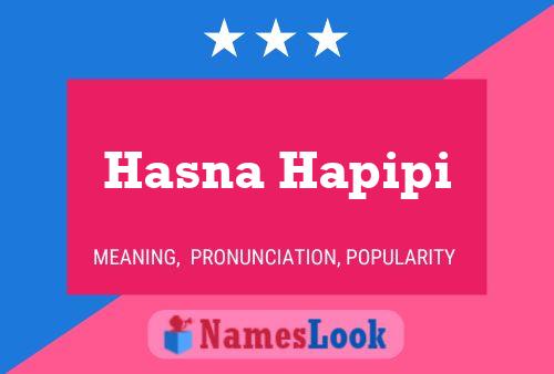 ملصق اسم Hasna Hapipi