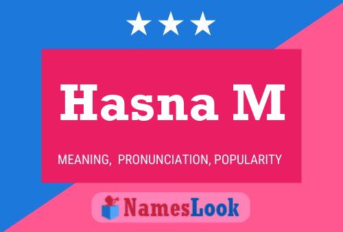 ملصق اسم Hasna M