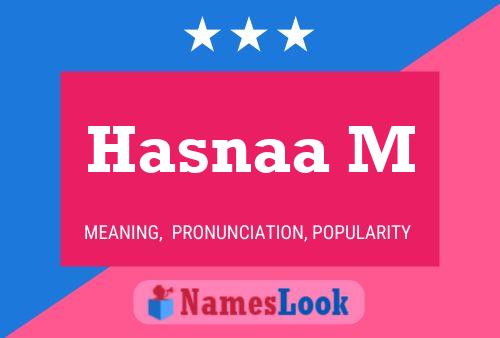 ملصق اسم Hasnaa M