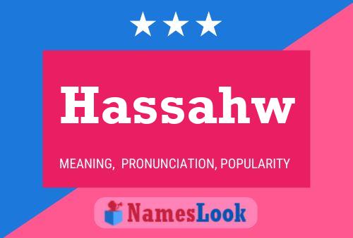 ملصق اسم Hassahw