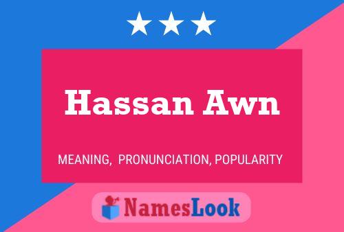 ملصق اسم Hassan Awn