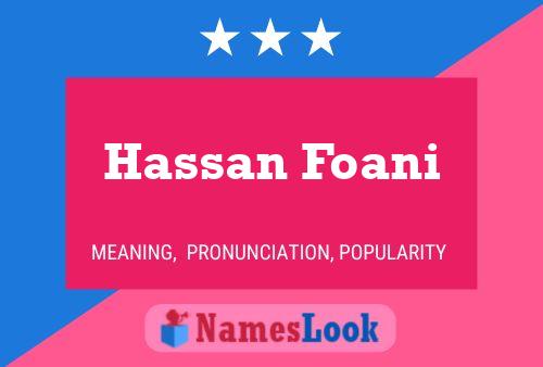 ملصق اسم Hassan Foani