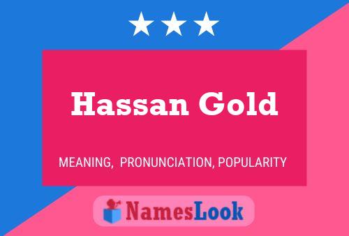 ملصق اسم Hassan Gold