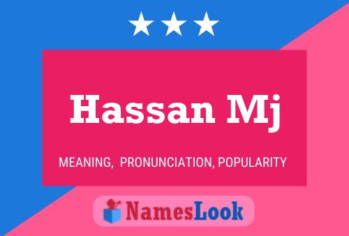 ملصق اسم Hassan Mj