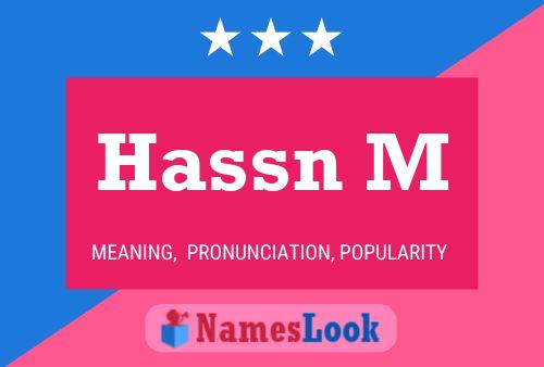 ملصق اسم Hassn M