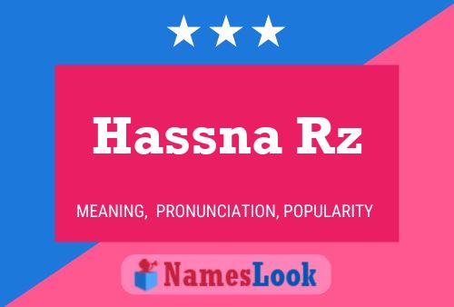 ملصق اسم Hassna Rz