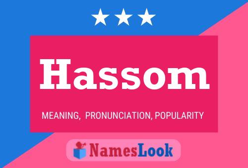 ملصق اسم Hassom