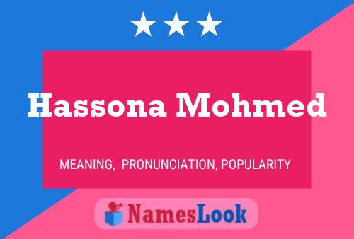 ملصق اسم Hassona Mohmed