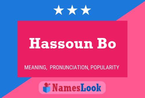 ملصق اسم Hassoun Bo