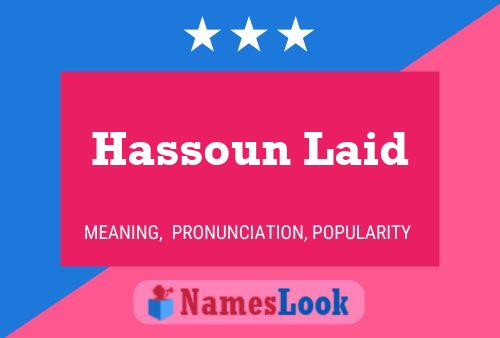 ملصق اسم Hassoun Laid