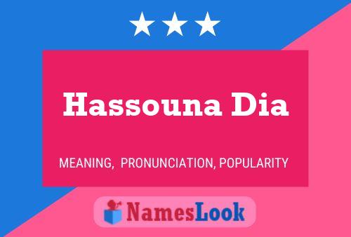 ملصق اسم Hassouna Dia