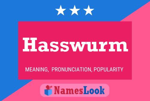 ملصق اسم Hasswurm