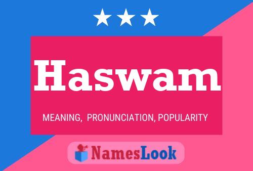 ملصق اسم Haswam