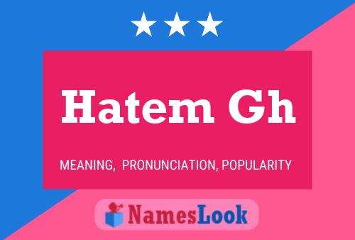 ملصق اسم Hatem Gh