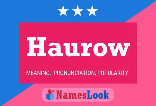 ملصق اسم Haurow