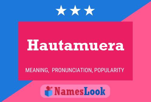 ملصق اسم Hautamuera