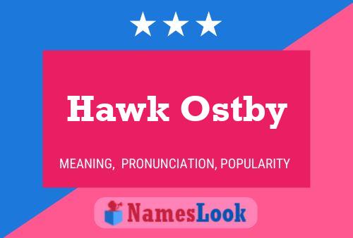 ملصق اسم Hawk Ostby