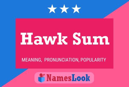 ملصق اسم Hawk Sum