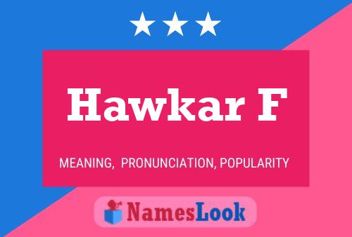 ملصق اسم Hawkar F