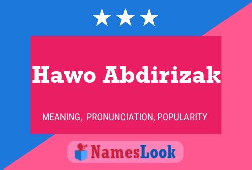 ملصق اسم Hawo Abdirizak