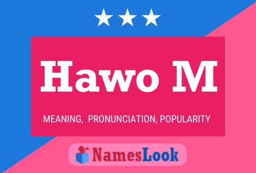 ملصق اسم Hawo M